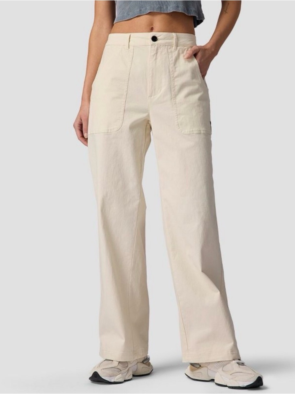 Backcountry Venture Wide Leg Pant - Egret Off-White Cream Utility Pants Size 8
